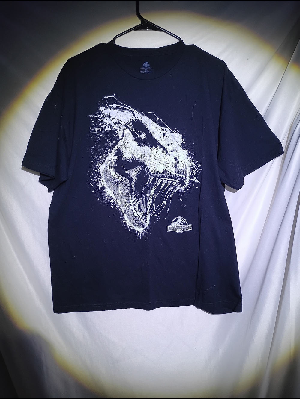 Jurassic World Black Graphic Short Sleeve Tee - Men's